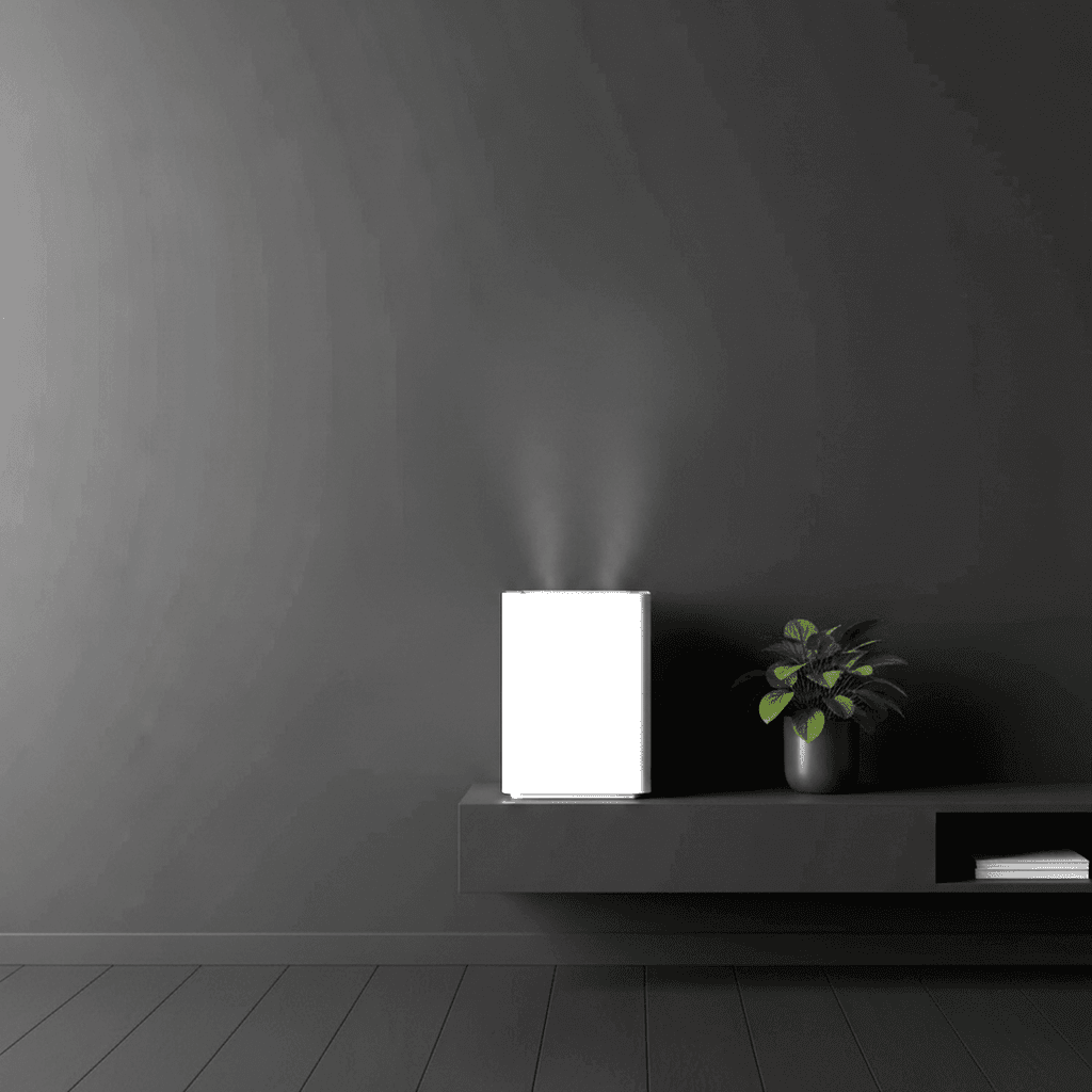 Absorbeur d'humidité électrique posé sur une table