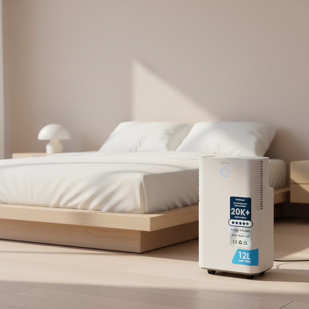 Pro Breeze Déshumidificateur Compresseur 12L/jour