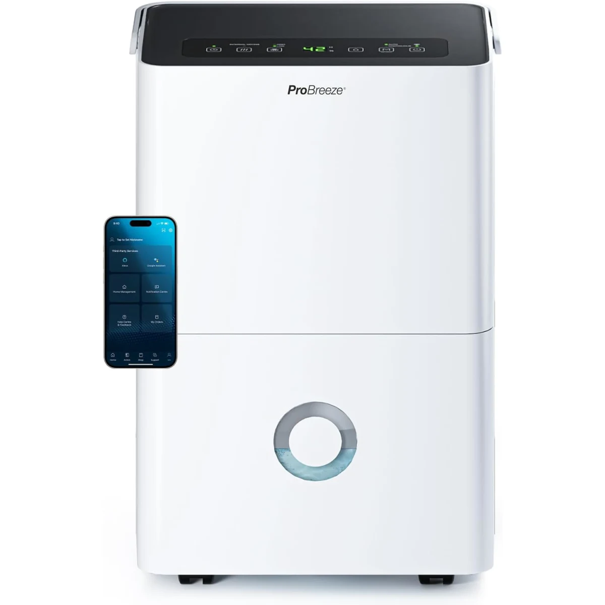 Pro Breeze Déshumidificateur Compresseur Connecté 30L/jour
