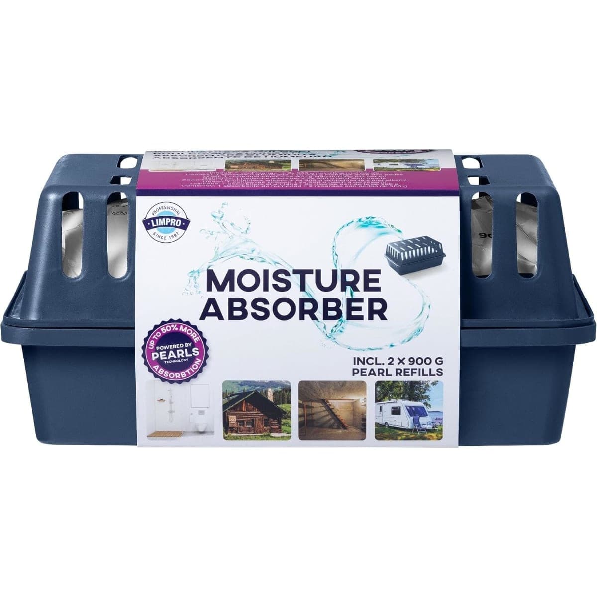 Limpro Attrape-Humidité 900g (Lot de 2)